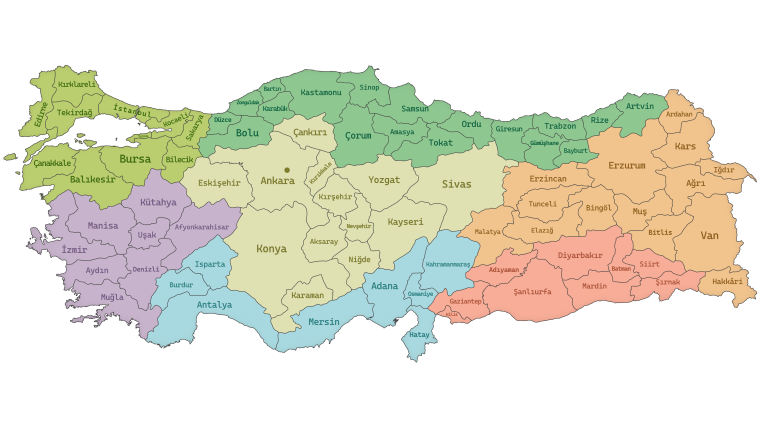 Türkiye Mülki İdare Haritası